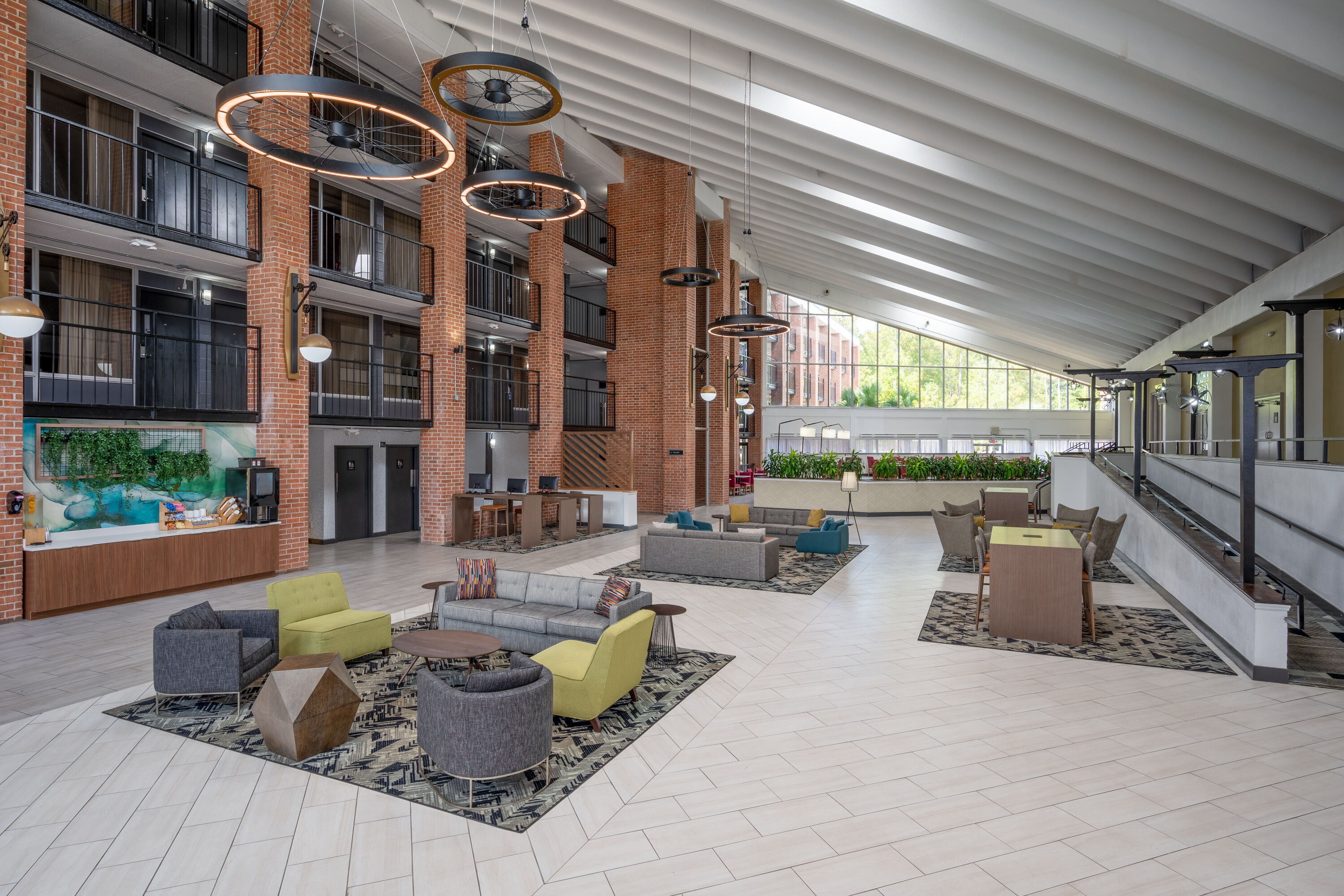 Atrium lobby at Wyndham Garden Columbia / Ft. Jackson